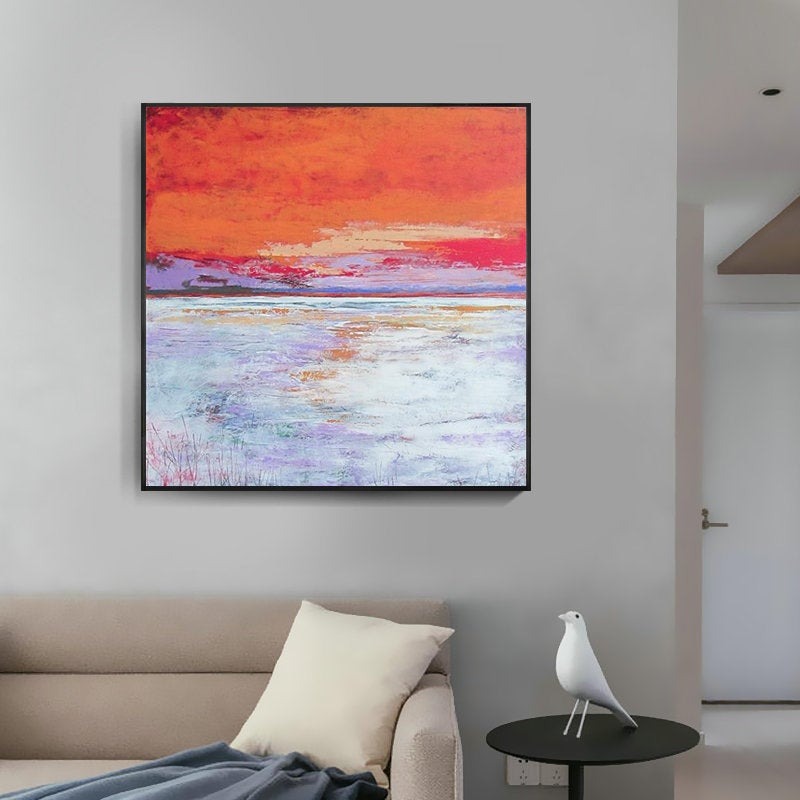 abstract mountain artwork